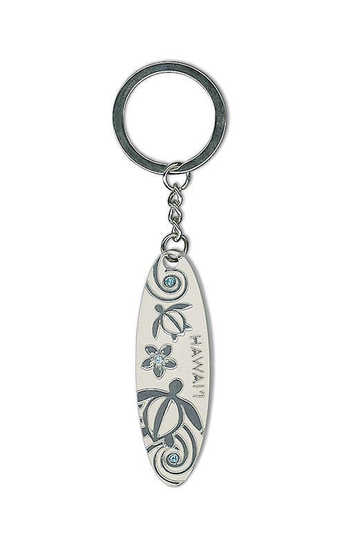 Pewter Keychain, Honu Swirl Hawaiʻi