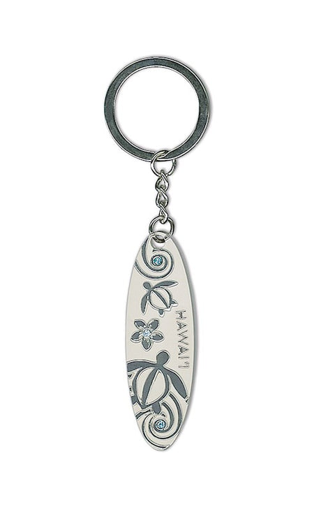 Pewter Keychain, Honu Swirl Hawaiʻi