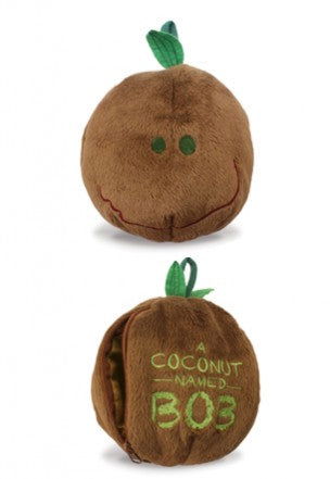 Plush toy Bob the Coconut, inspired by children's book, made of velour