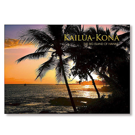 Postcard 4X6, Kailua-Kona Sunset