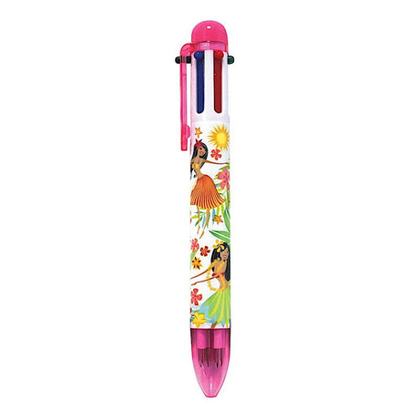 Rainbow Writer pen featuring an Island Hula Honeys design, showcasing vibrant colors and tropical motifs, perfect for adding a fun touch to your writing.