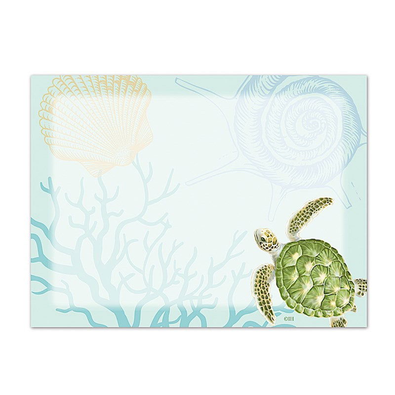 Rectangular Stick'n notes featuring a Honu Voyage design, showcasing colorful sea turtles and tropical motifs, perfect for jotting down reminders and messages.