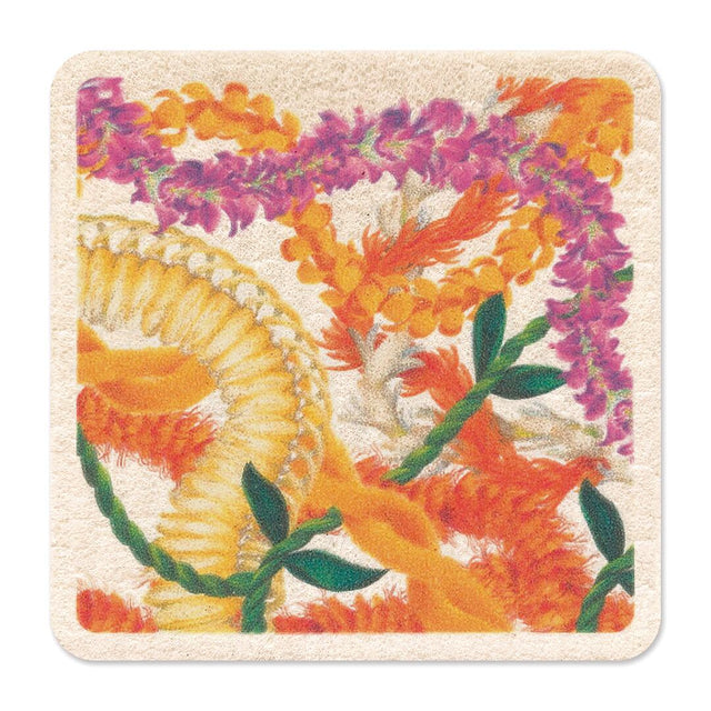 Reusable Paper Coasters, Leis of Aloha  