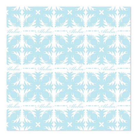 Rolled Gift Wrap, Aloha Pineapple Quilt- Teal  