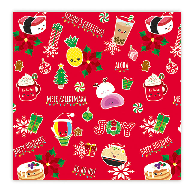 Rolled Gift Wrap, Festive local Grindz