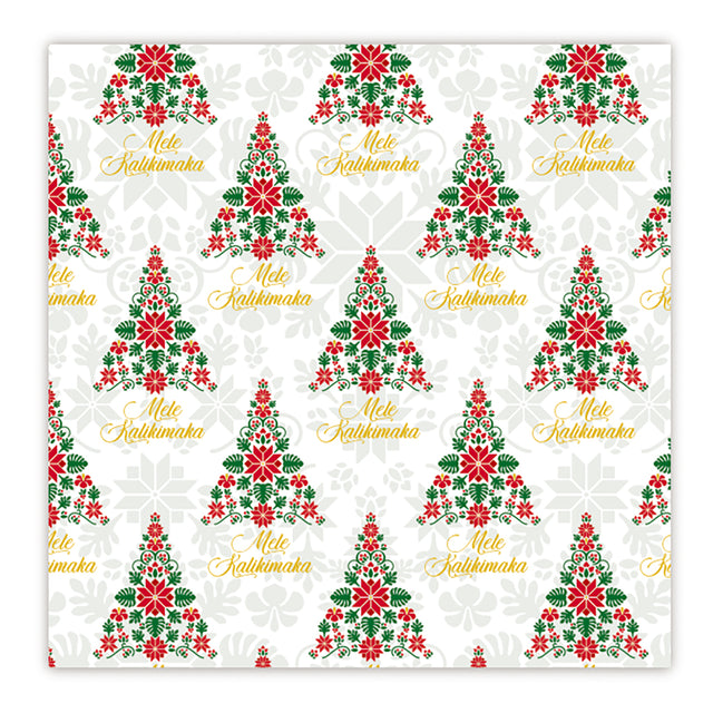 Rolled Gift Wrap, Hawaiian Holiday Tree