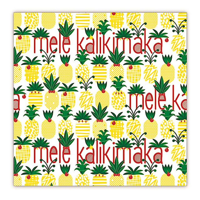 Rolled Gift Wrap, Mele Pineapple Parade