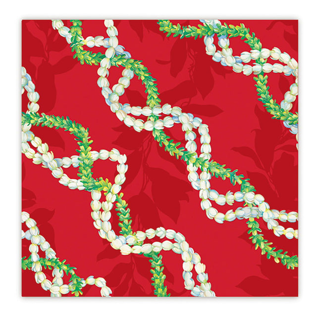 Rolled Gift Wrap, Pikake Lei II  