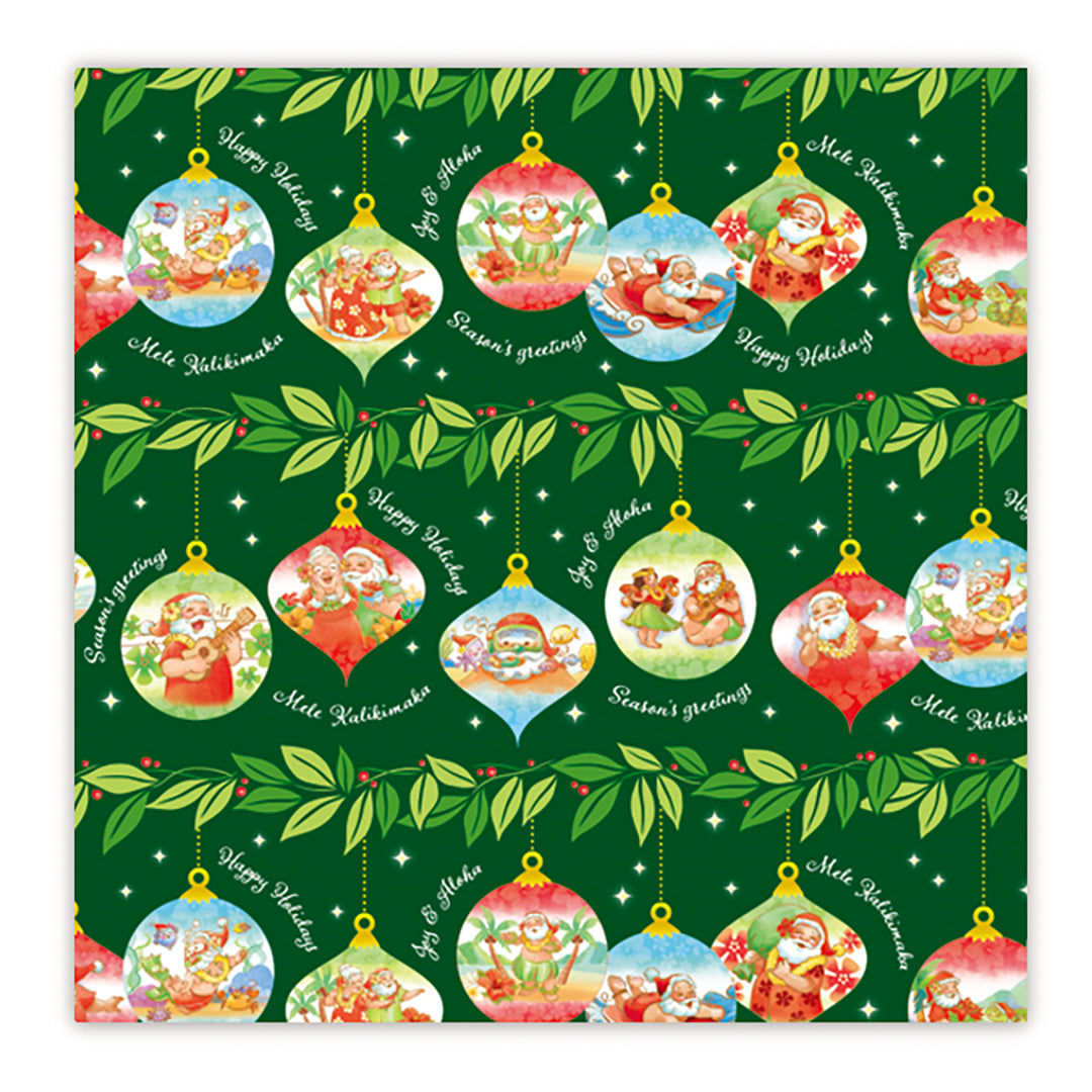 Rolled Gift Wrap, Santa's Island Holiday