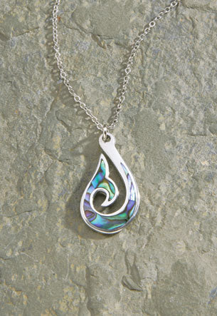 Silver Chain, Pewter/Paua - Hook