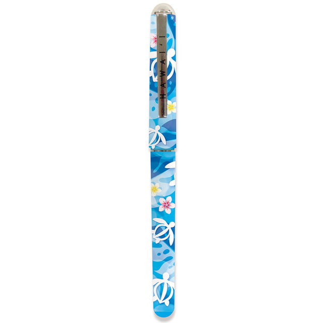 Single Rollerball Pen, Honu Floral