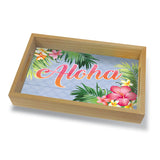 Coastal Wood Tray Small, Aloha Palm