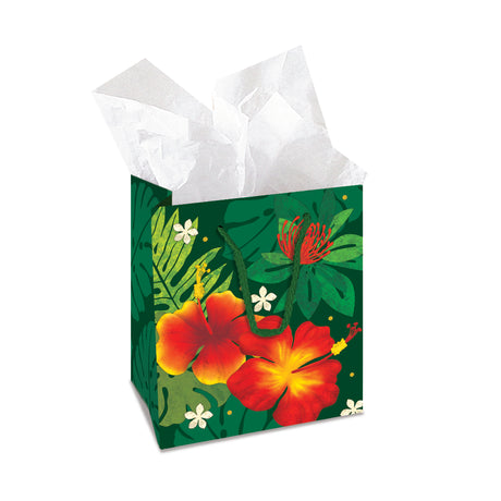 Small Gift Bag, Floral Monstera