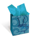 Small Gift Bag, Tribal Shark