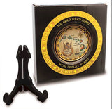Souvenir Gold Display Plate 6", Islands of Hawaii - Tan SOUVENIRS 