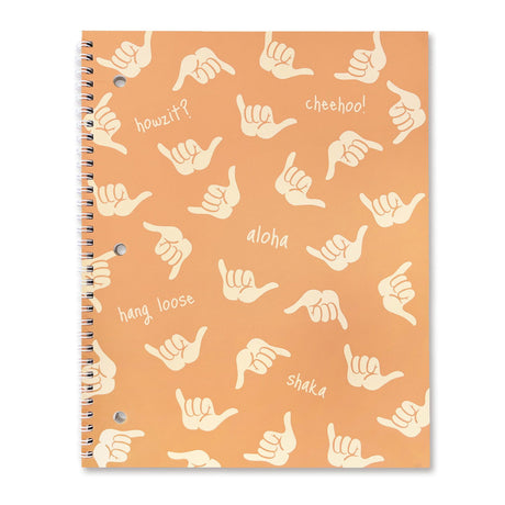 Spiral Notebook, Shaka – Orange  