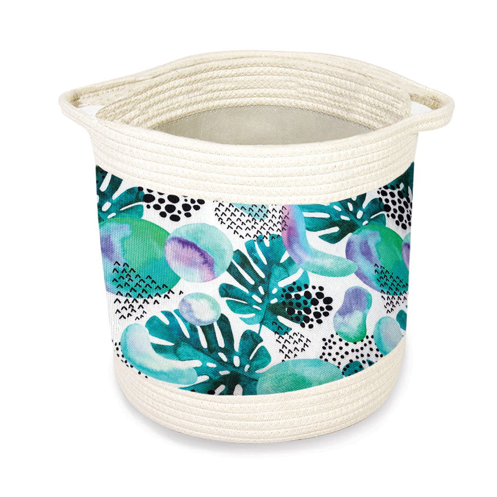 Storage Baskets, Midnight Monstera - Medium  