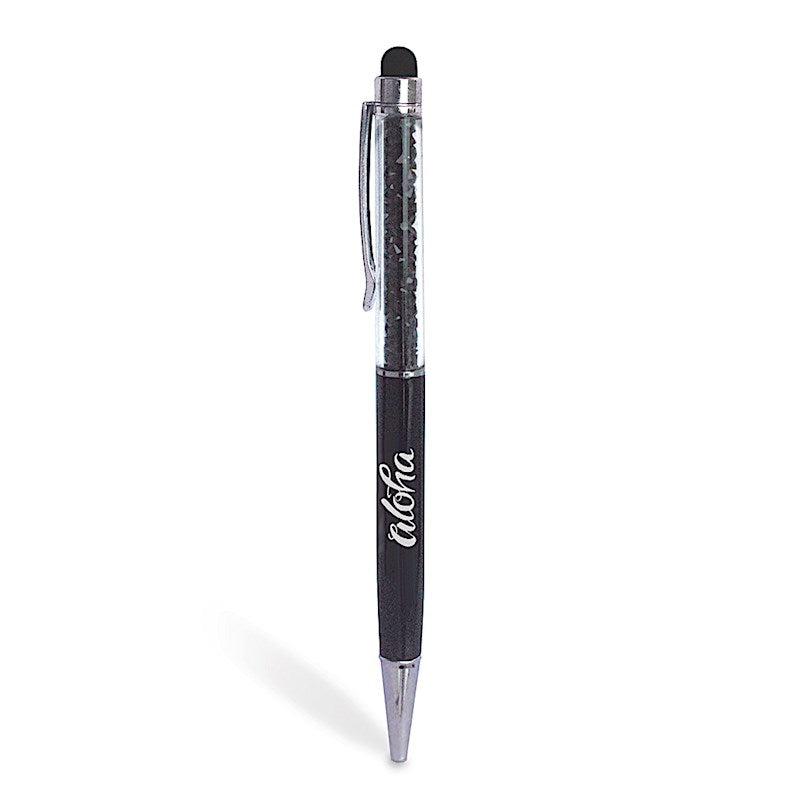 Aloha Black Stylus Pen | Sleek & Versatile Souvenir – Our Island Heritage