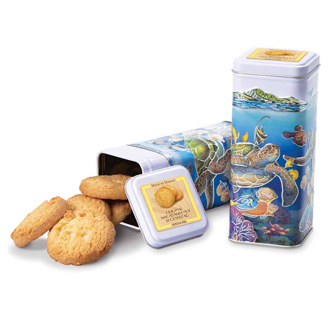 Tall Cookie Tin | Original Macadamia Nut – Our Island Heritage