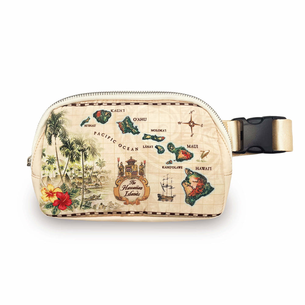 Waist Bag, Islands of Hawaii - Tan APPAREL ACCESSORIES 