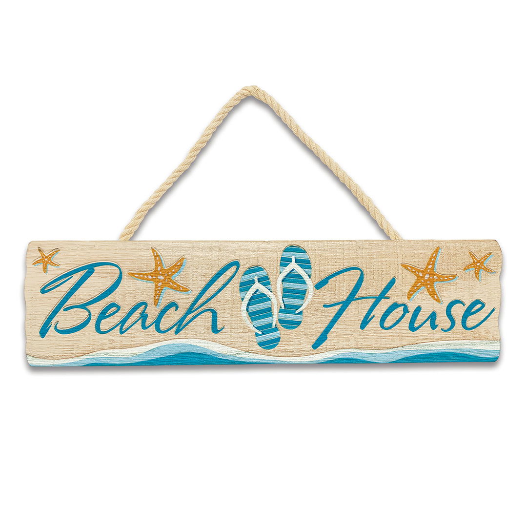 Wooden Hanging Signs, Beach House  