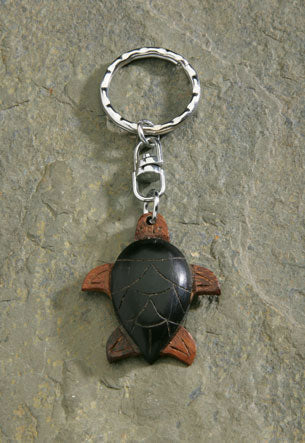 Wooden Keychain, Turtle