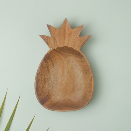 Wooden Large Bowl - Pineapple_Mockup