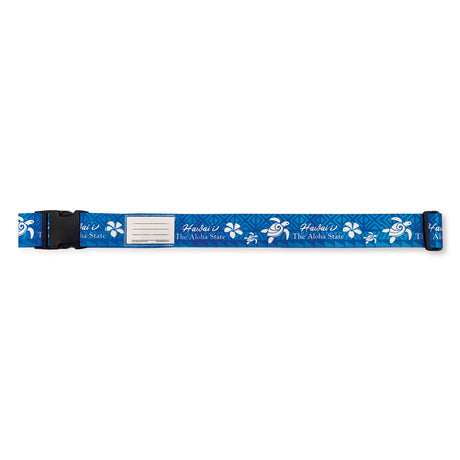 aloha honu blue luggage strap