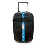 aloha honu blue luggage strap in use