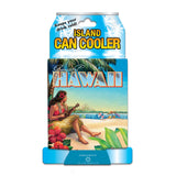Island Can Cooler packaging with a tropical design and text