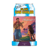 Island Can Cooler packaging with Hawaiian-themed design on a white background