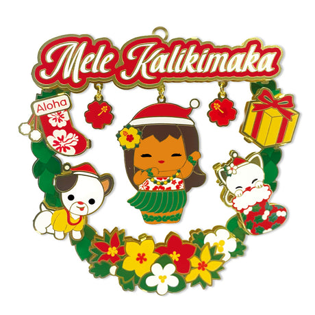 island yumi aloha 2 metal ornament