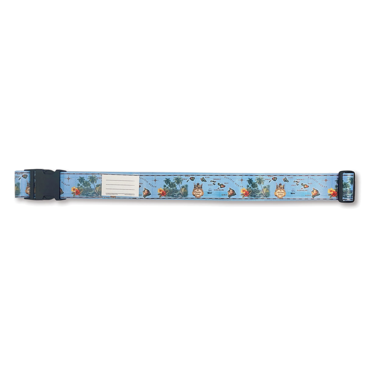 islands hawaii blue luggage strap