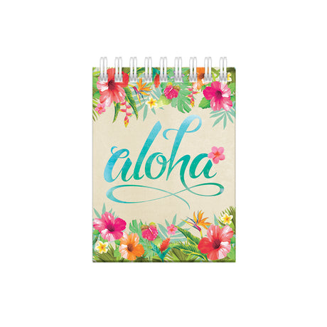 spiral note book Hawaii floral aloha